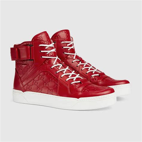 gucci high tops mens|gucci signature high top sneaker.